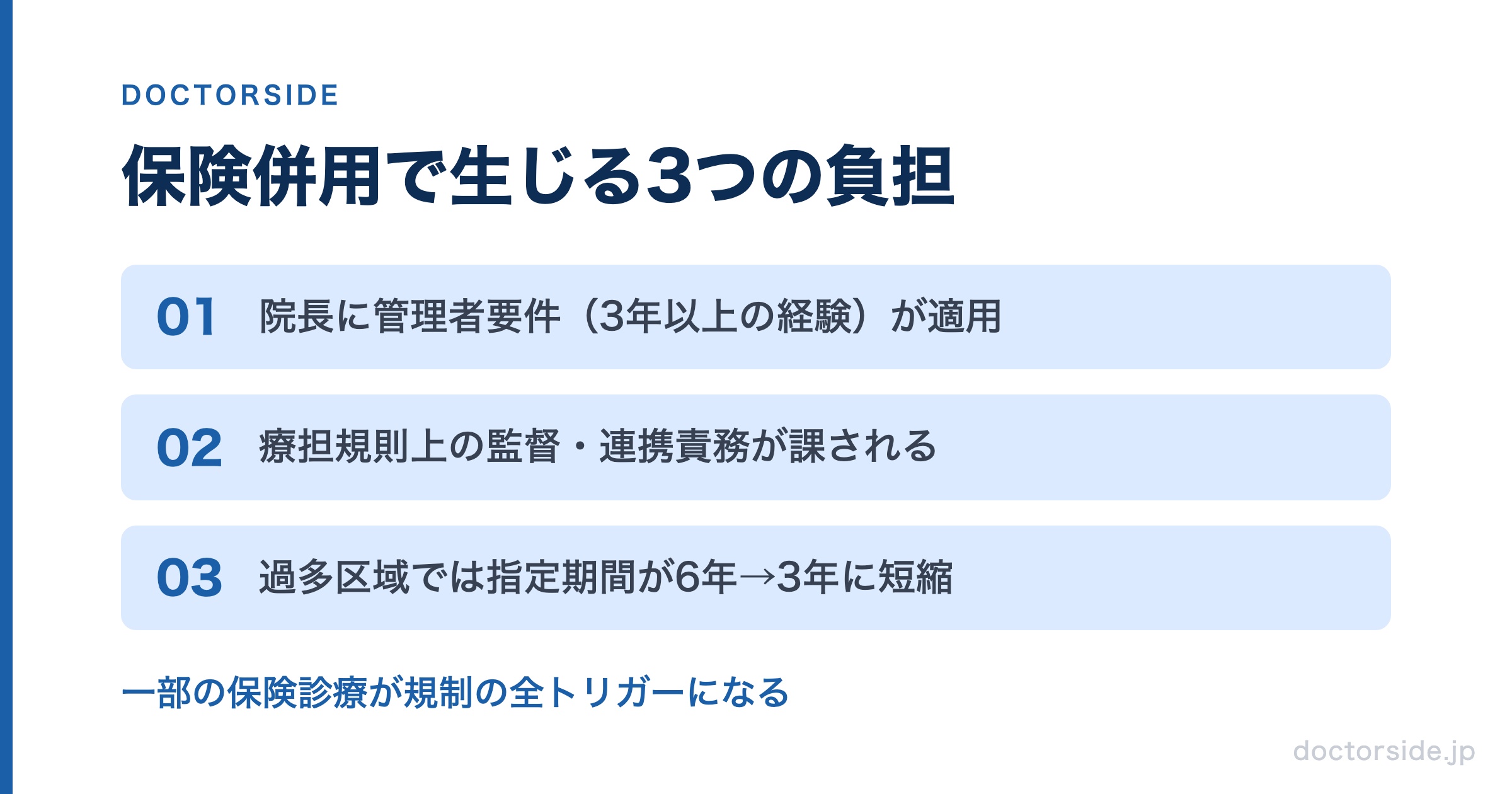 保険併用で生じる3つの負担